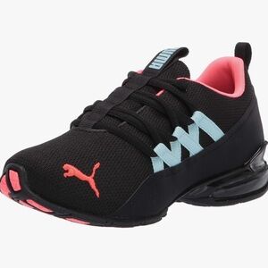 Never Used Puma Women's Black and Pink Sneakers Size 9